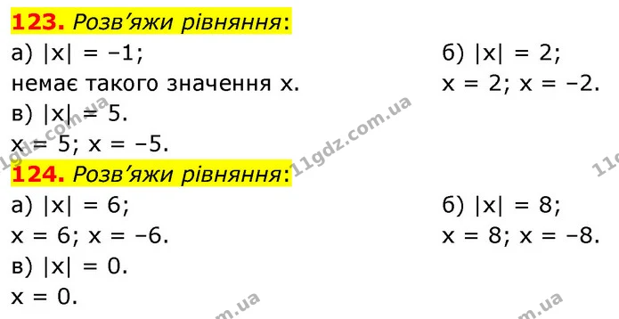 123. Розв’яжи рівняння: — ГДЗ Математика 6 клас Бевз 1-2 ч.