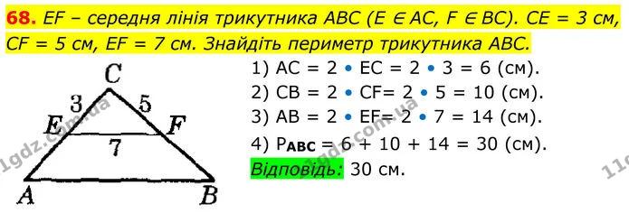 68 — ГДЗ Геометрія 8 клас Істер