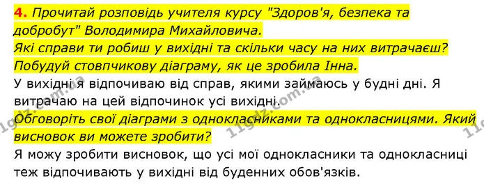 4. Прочитай розповідь учителя курсу "Здоров'я, безпека та добробут" Володимира Михайловича. — ГДЗ Здоров’я, безпека 6 клас Шиян