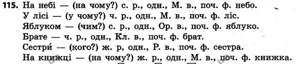 115 — ГДЗ Українська мова та читання 4 клас Захарійчук 2015