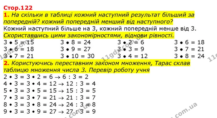 1. На скільки в таблиці кожний наступний результат більший за попередній? кожний попередній менший від наступного? — ГДЗ Математика 2 клас Скворцова