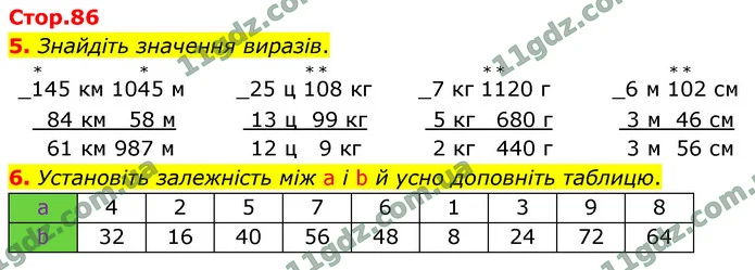 5. Знайдіть значення виразів. — ГДЗ Математика 4 клас Логачевська 1-2 ч. 2021