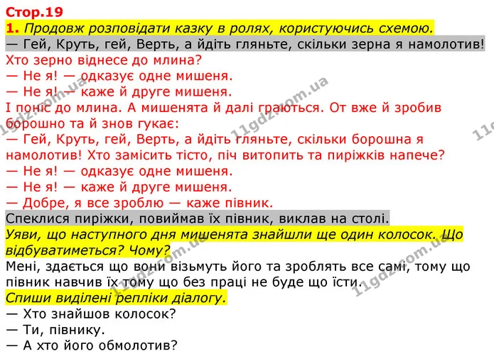 1. Продовж розповідати казку в ролях, користуючись схемою. — ГДЗ Українська мова 2 клас Большакова 1 ч. - 2 ч.