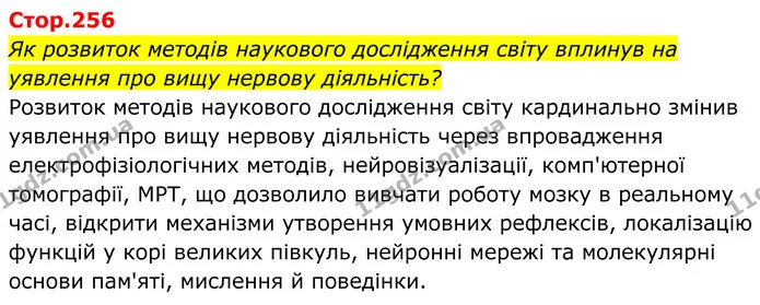 Як розвиток методів наукового дослідження світу вплинув на уявлення про вищу нервову діяльність? — ГДЗ Біологія 8 клас Балан