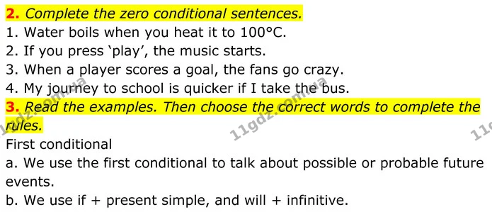 2. Complete the zero conditional sentences. — ГДЗ Англійська мова 8 клас Стайрінг (Prepare)