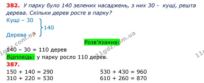 382-387 — ГДЗ Математика 3 клас Оляницька 1 та 2 частини