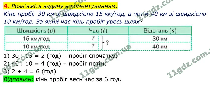 4. Розв'яжіть задачу з коментуванням. — ГДЗ Математика 4 клас Логачевська 1-2 ч. 2021
