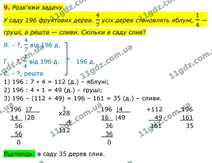 9. Розв'яжи задачу. — ГДЗ Математика 4 клас Логачевська 1-2 ч. 2021