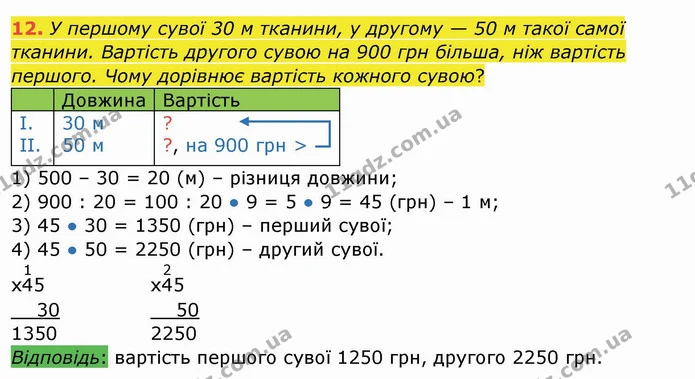 12 — ГДЗ Математика 4 клас Заїка