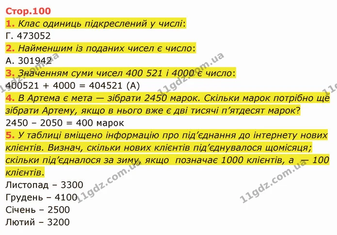 1. Клас одиниць підкреслений у числі: — ГДЗ Математика 4 клас Скворцова