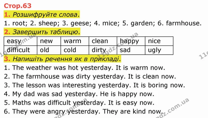1. Розшифруйте слова. — ГДЗ Зошит Англійська мова 4 клас Косован (Карпюк)