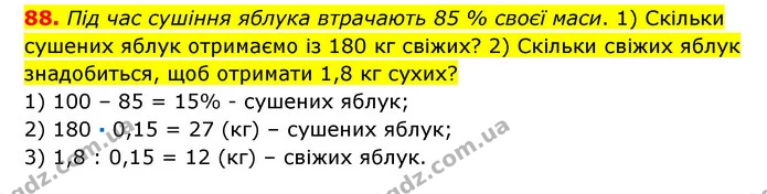 88 — ГДЗ Математика 6 клас Істер 2023 1-2 ч.