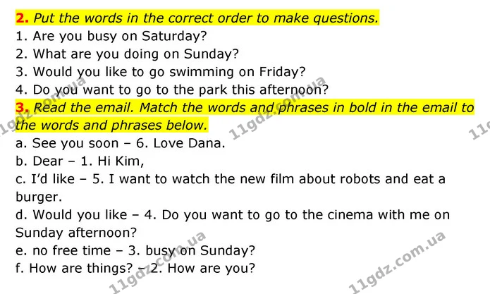 2. Put the words in the correct order to make questions. — ГДЗ робочий зошит Англійська мова 6 клас Prepare