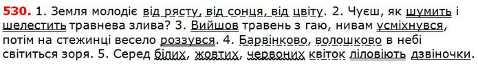 530 — ГДЗ Українська мова 5 клас Глазова 2018 — ГДЗ Українська мова 5 клас Глазова 2018