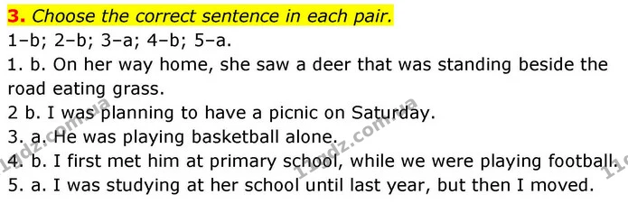 3. Choose the correct sentence in each pair. — ГДЗ робочий зошит Англійська мова 8 клас Гарет Джонс 2025