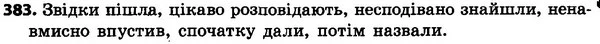 383 — ГДЗ Українська мова 4 класс Гавриш, Маркотенко 2017