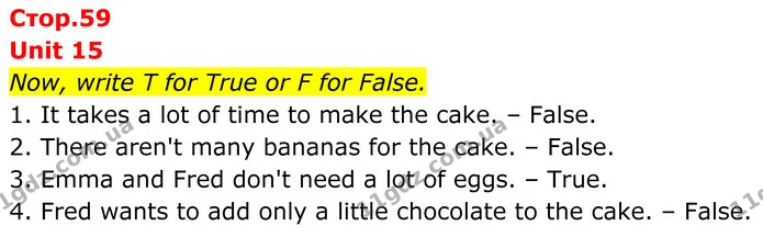 Now, write T for True or F for False. — ГДЗ граматика Англійська мова 7 клас Мітчелл