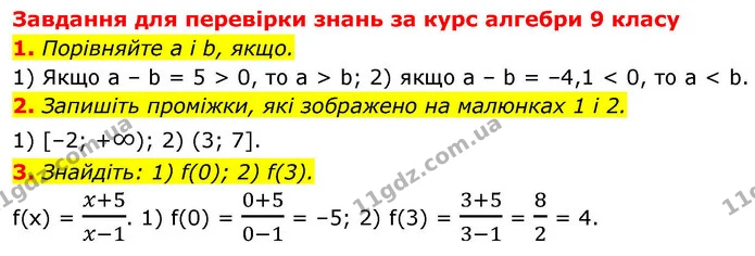 1. Порівняйте a і b, якщо. — ГДЗ Алгебра 9 клас Істер