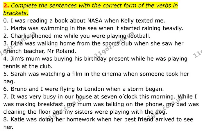 2. Complete the sentences with the correct form of the verbs in brackets. — ГДЗ робочий зошит Англійська мова 7 клас Prepare