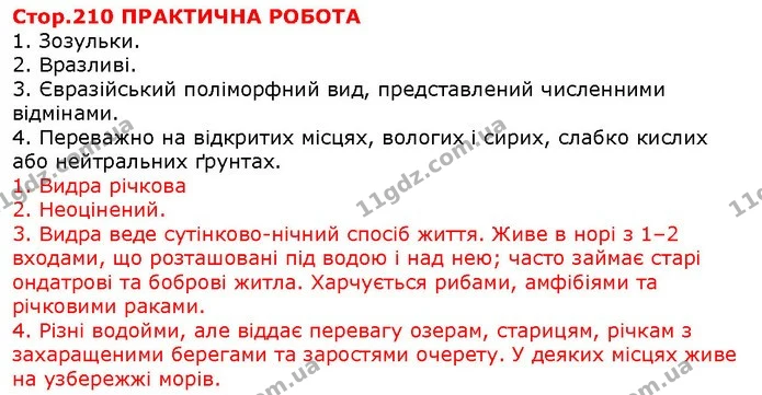 Стор. 210 — Стр.210 Пр — ГДЗ Природознавство 5 клас Ярошенко — ГДЗ Природознавство 5 клас Ярошенко