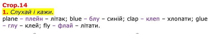 1. Слухай і кажи. — ГДЗ Англійська мова 3 клас Мітчелл