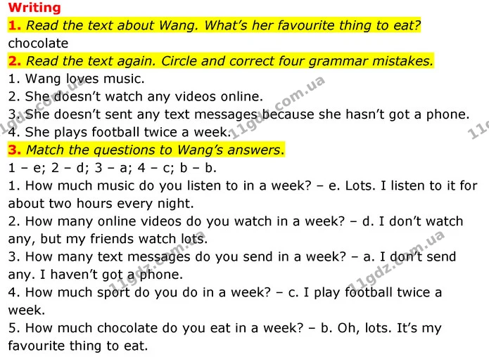 3. Complete the conversations. Write any, lots, many or much. — ГДЗ Робочий зошит Англійська мова 5 клас Коста (prepare 5)