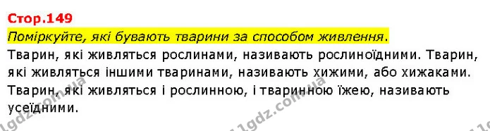 Поміркуйте, які бувають тварини за способом живлення. — ГДЗ Я досліджую світ 3 клас Гільберг 1-2 ч.