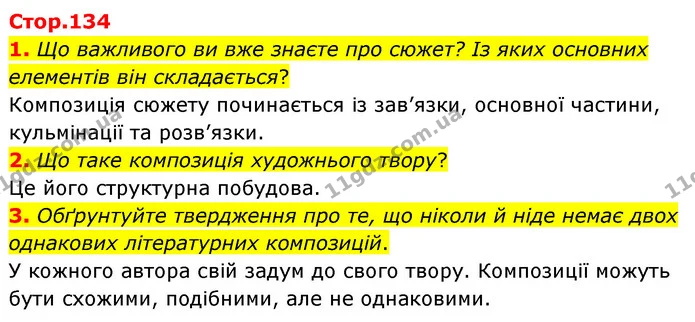 1. Що важливого ви вже знаєте про сюжет? Із яких основних елементів він складається? — ГДЗ Українська література 5 клас Заболотний