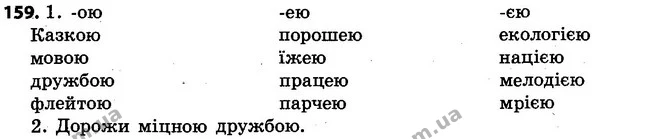 159 — ГДЗ Українська мова 4 клас Варзацька