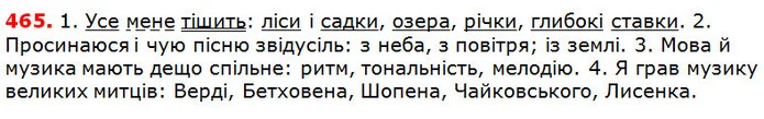 465 — ГДЗ Українська мова 5 клас Глазова 2018 — ГДЗ Українська мова 5 клас Глазова 2018