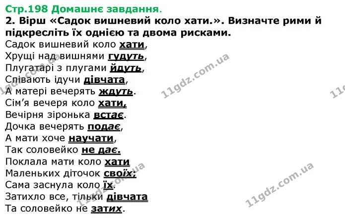Стор. 198 — Стр.198 Дз — ГДЗ Українська література 5 клас Авраменко 2018 — ГДЗ Українська література 5 клас Авраменко 2018