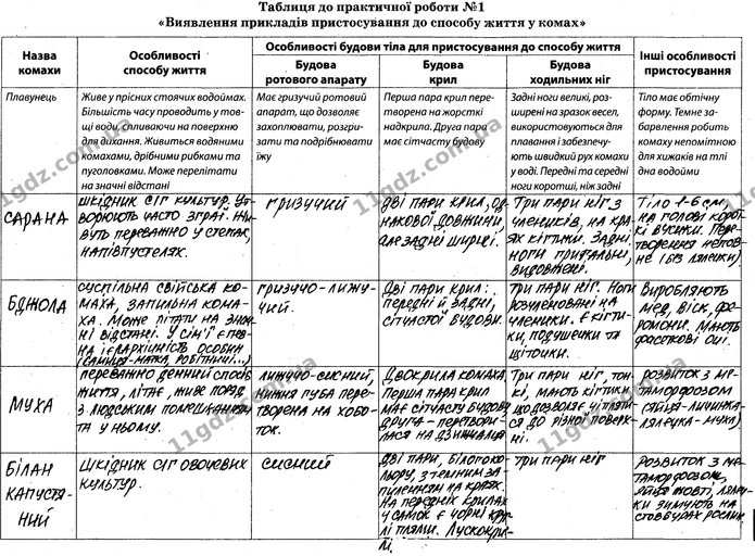 Пр.1 (2-4) — ГДЗ Робочий зошит Біологія 7 клас Задорожний — ГДЗ Робочий зошит Біологія 7 клас Задорожний