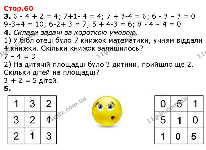 3. 6 - 4 + 2 = 4; 7+1- 4 = 4; 7 + 3-4 = 6; 6 - 3 – 3 = 0 — ГДЗ Математика 1 клас Лишенко 2018