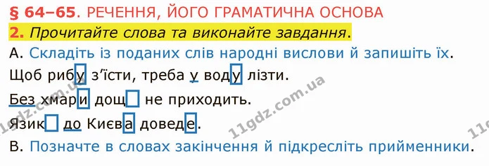 2. Прочитайте слова та виконайте завдання. — ГДЗ Українська мова 5 клас Авраменко 2022