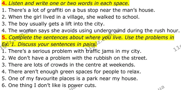 4. Listen and write one or two words in each space. — ГДЗ Англійська мова 8 клас Стайрінг (Prepare)