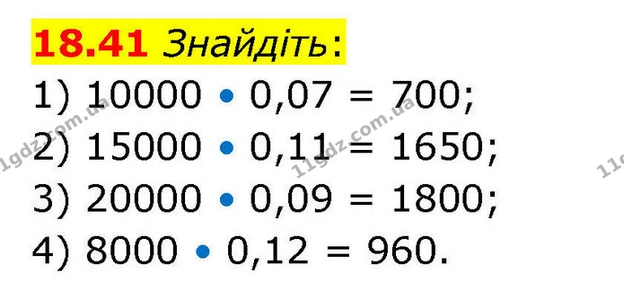 18.41 Знайдіть: — ГДЗ Алгебра 9 клас Істер