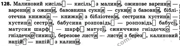 128 — ГДЗ Українська мова 4 класс Гавриш, Маркотенко 2017