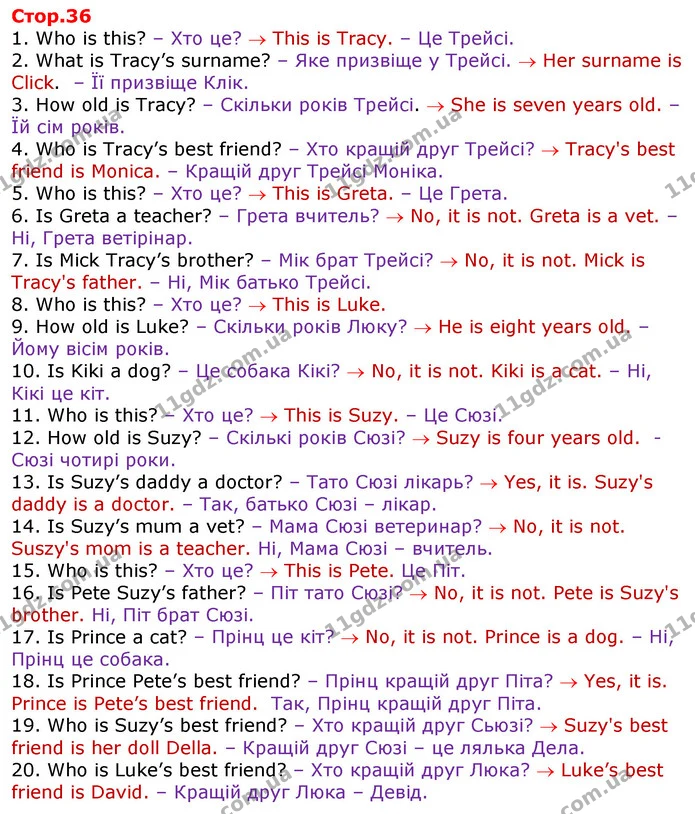 1. Who is this? – Хто це? This is Tracy. – Це Трейсі. — ГДЗ Англійська мова 2 клас Карпюк 2019
