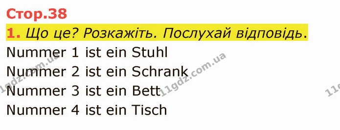 1. Що це? Розкажіть. Послухай відповідь. — ГДЗ Німецька мова 4 клас Сотникова