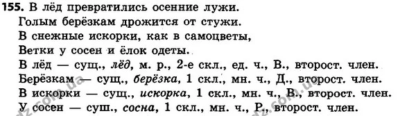 155 — ГДЗ Русский язык 4 класс Сильнова, Каневская 2015