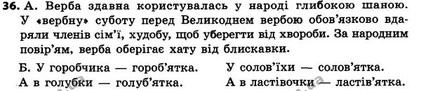 36 — ГДЗ Українська мова 4 класс Хорошковська, Воскресенська 2015