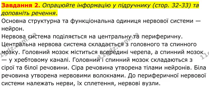 Стор. 17 — 2 — ГДЗ Робочий зошит біологія 8 клас Мирна — ГДЗ Робочий зошит біологія 8 клас Мирна