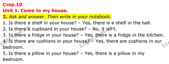 2. Ask and answer. Then write in your notebook. — ГДЗ Англійська мова 4 клас Пухта