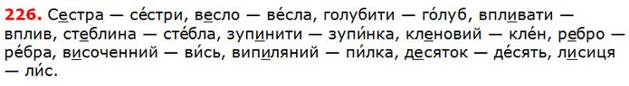 226 — ГДЗ Українська мова 5 клас Глазова 2018 — ГДЗ Українська мова 5 клас Глазова 2018