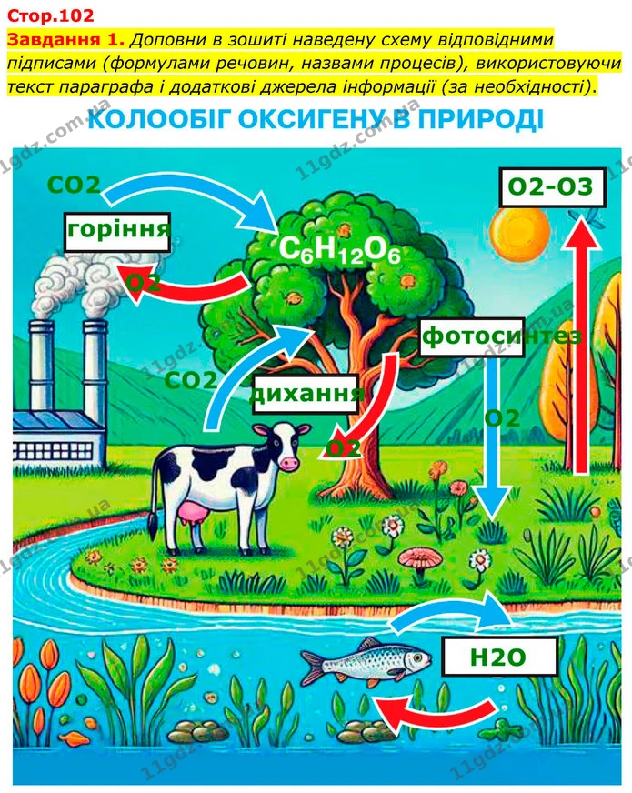 Стор. 102 — 1 — ГДЗ Хімія 8 клас Ярошенко — ГДЗ Хімія 8 клас Ярошенко
