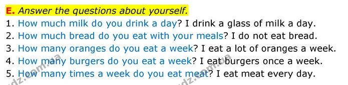 E. Answer the questions about yourself. — ГДЗ зошит Англійська мова 5 клас Мітчелл