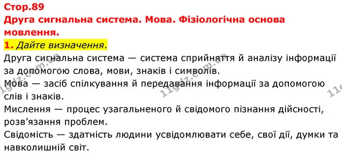1. Дайте визначення. — ГДЗ Робочий зошит Біологія 8 клас Кулініч