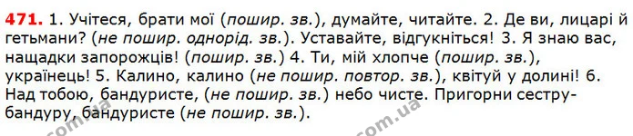 471 — ГДЗ Українська мова 5 клас Глазова 2018 — ГДЗ Українська мова 5 клас Глазова 2018