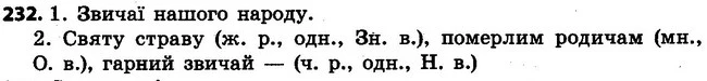 232 — ГДЗ Українська мова 4 клас Варзацька
