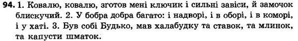 94 — ГДЗ Українська мова 4 класс Хорошковська, Воскресенська 2015